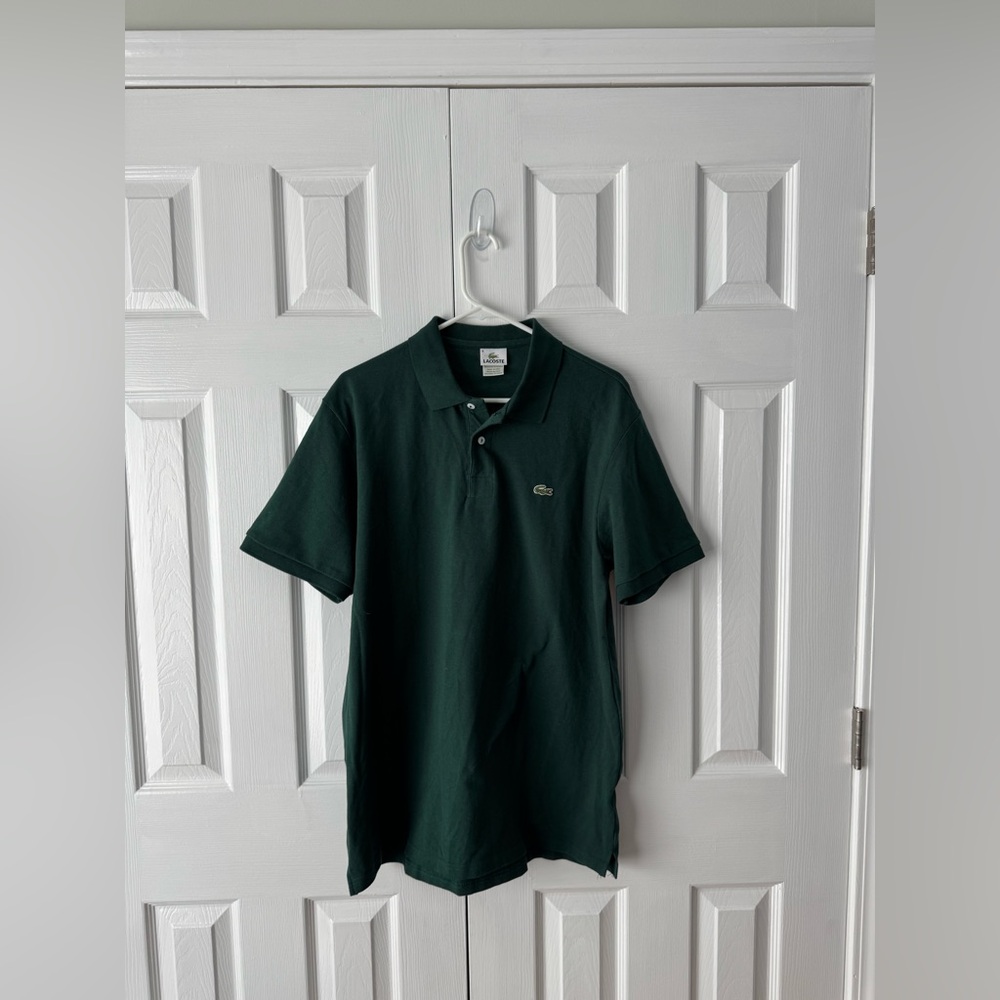 Lacoste Green Cotton Polo Shirt 3XL
